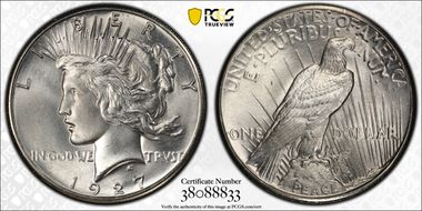 1927 $1 MS65+