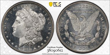 1878-S $1 MS66+ PL