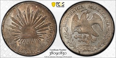 1843-Ga MC 8 R Ga24 MS63