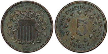 1867 5C J-573 MS62BN