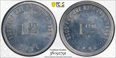 (1935-1936) $1 Alaska RRC Bingle MS64