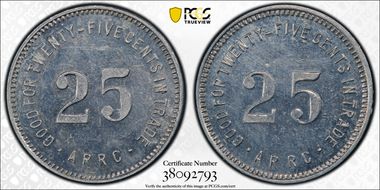 (1935-36) 25C Alaska RRC Bingle MS63