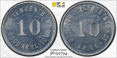 (1935-1936) 10C Alaska RRC Bingle MS64