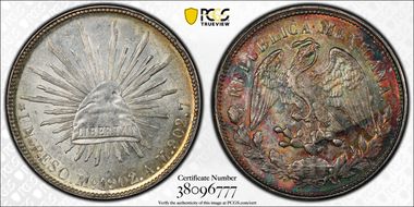 1902-Mo AM Peso KM-409.2 MS62