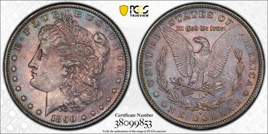 1890-S $1 MS62