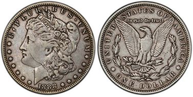 1888-O $1 Scarface VF30