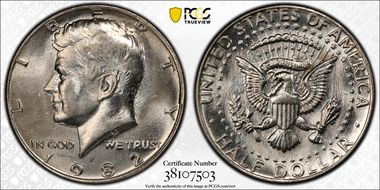 1982-P 50C No "FG" FS-901 MS64