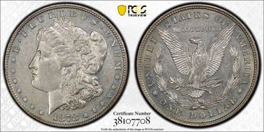 1878 8TF $1 VAM 14.16 Wild Lips AU55