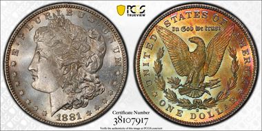1881-S $1 MS64