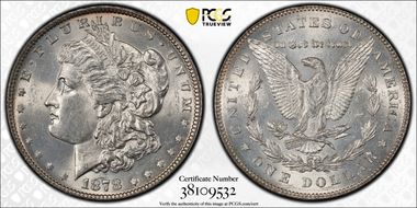 1878 7/8TF $1 Strong, VAM 41B, 7/7 MS62