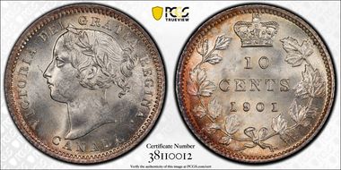 1901 10C DDR Low Narrow 1 MS65