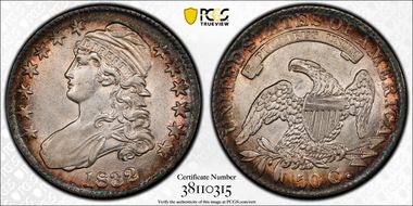 1832 50C Small Letters AU55