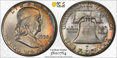 1958-D 50C MS67+ FBL