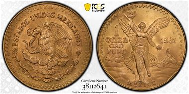 1981-Mo Onza Libertad Au MS67