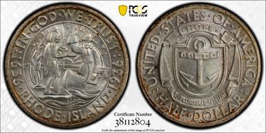 1936 50C Rhode Island MS67