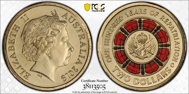 2019-C $2 100 Years of Repatriation Colorized MS67