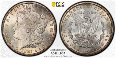 1887-S $1 MS62