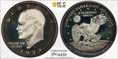 1972-S $1 Silver PR67CAM