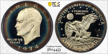 1974-S $1 Silver PR68+ DCAM