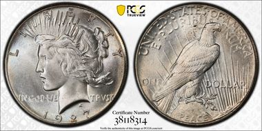 1927 $1 MS65