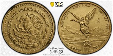 2019-Mo 1/20 oz Libertad Au MS69