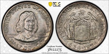 1934 50C Maryland MS67