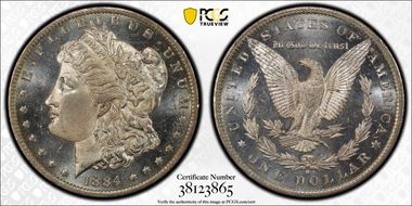 1884-O $1 MS65DMPL