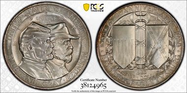 1936 50C Gettysburg MS65