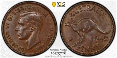 1942 (b) 1D Without I AU58BN