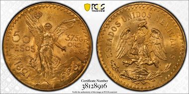 1926 50 Peso KM-481  Au MS64