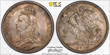 1887 Crown S-3921 MS61