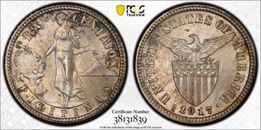 1917-S 10C KM-169 MS64+