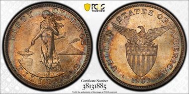 1903 50C KM-167  Ag MS64+