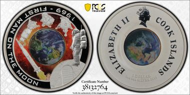 2009 $1 1969-1st Man on Moon PR69DCAM