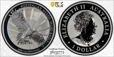 2019-P $1 Wedge-Tailed Eagle MS69