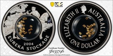 2004 $1 Eureka Stockade PR69DCAM