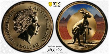 2015 $1 Shake the Kangaroo MS68