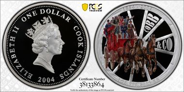 2004 $1 150 Ann. Cobb & Co. Colorized PR69DCAM