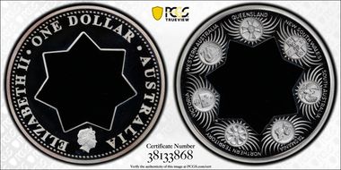 2001-P $1 Holey Dollar PR69DCAM