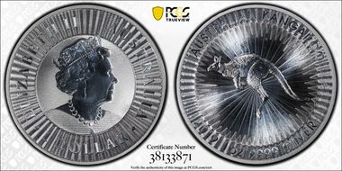 2019-P $1 Kangaroo Ag MS68