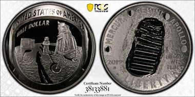 2019-S 50C Apollo 11 50th Anniversary PR69DCAM