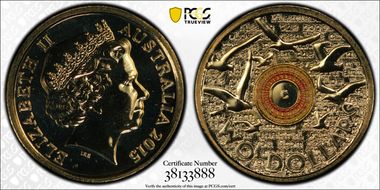 2015-C $2 Remembrance Day In Flanders Fields Colorized MS69