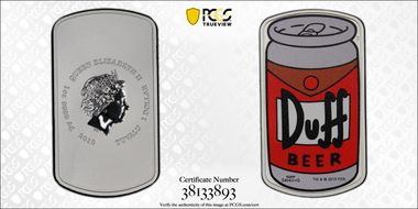 2019-P $1 Duff Beer MS69