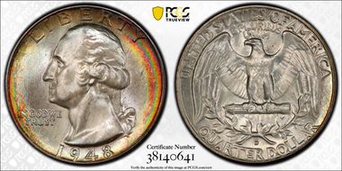 1948-D 25C MS67+