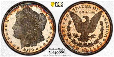 1879-O $1 MS64+ DMPL