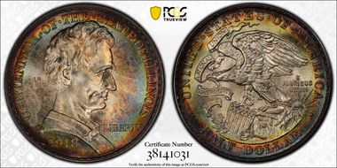 1918 50C Lincoln-Illinois MS67+