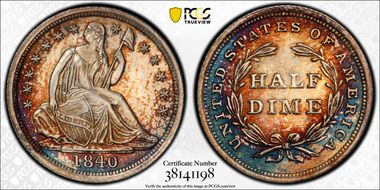 1840 H10C No Drapery MS67