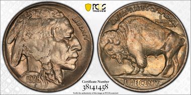 1928-D 5C MS64