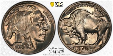1934-D 5C MS65