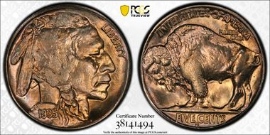 1935-S 5C MS64
